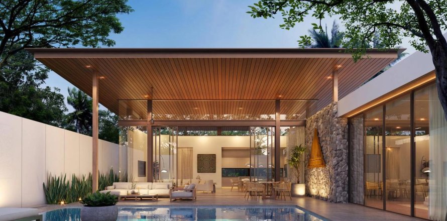 Пентхаус в Пхукете, Таиланд с 4 комнатами  № 150532