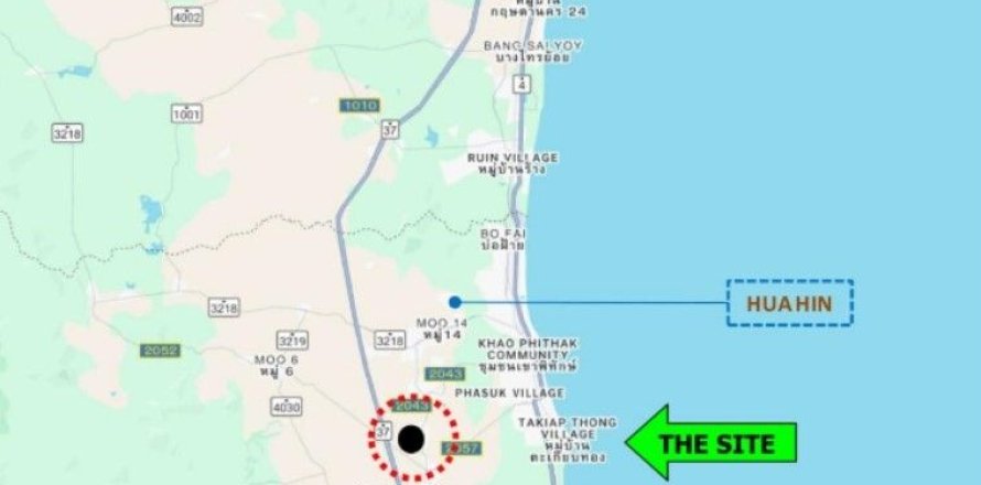 Land in Hua Hin, Thailand 19200 sq.m. № 152013