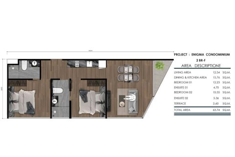 Condo à Rawai, Thaïlande, 2 chambres  № 165777 - photo 16