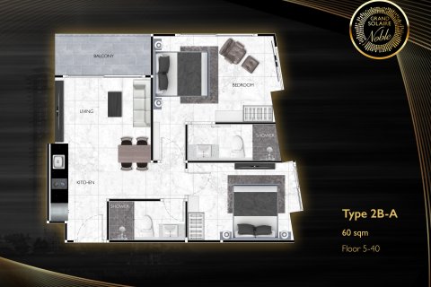 Condo à Pattaya, Thaïlande, 2 chambres  № 165589 - photo 17