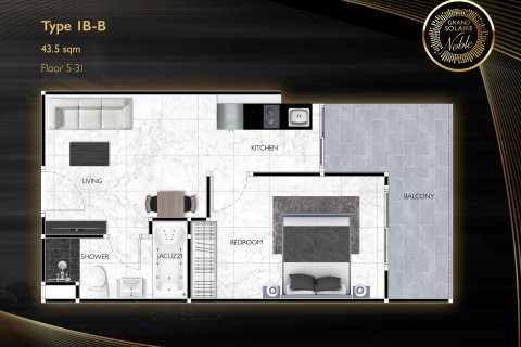 Condo in Pattaya, Thailand, 1 bedroom  № 165591 - photo 15