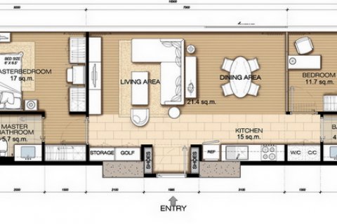 Condo in Bangkok, Thailand, 2 bedrooms  № 143770 - photo 6