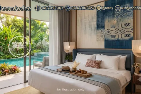 Condo à Bangkok, Thaïlande, 1 chambre  № 201887