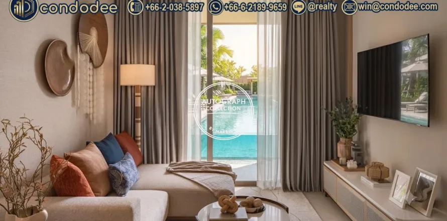 Condo à Bangkok, Thaïlande, 1 chambre № 201886