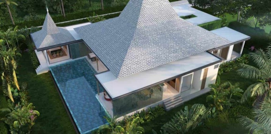 Вилла на Пляже Лаян, Таиланд с 4 спальнями № 166505