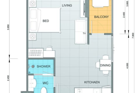 Studio à Pattaya, Thaïlande № 165498 - photo 18