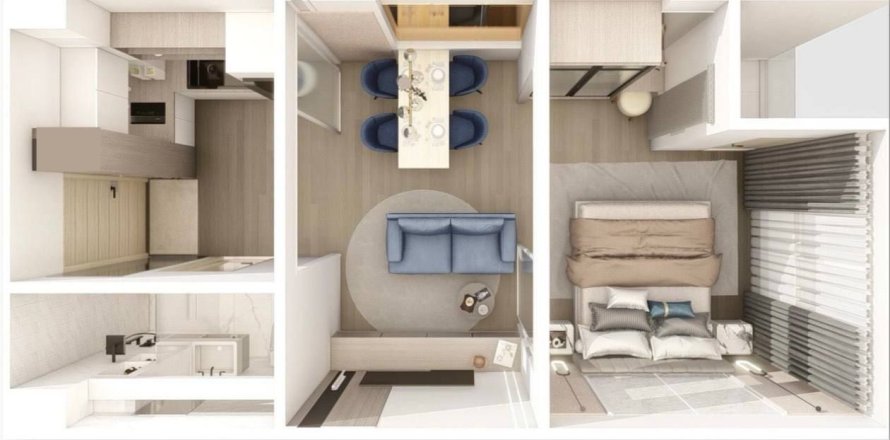 Студия в кондо в Пхукете, Таиланд № 167227