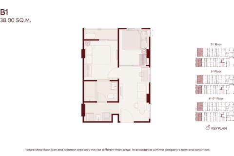 Condo à Bangkok, Thaïlande, 2 chambres  № 233671 - photo 10