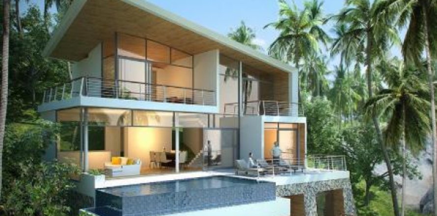 Villa à Ko Samui, Thaïlande 4 chambres № 192809