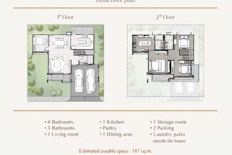 Вилла в Паттайе, Таиланд с 4 спальнями  № 165532 - фото 10