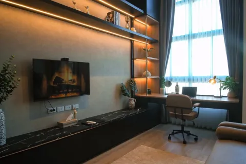 Studio in the Condo in Huai Khwang, Bangkok, Thailand  № 160621