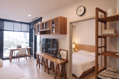 Studio dans le Condo à Khlong Toei, Bangkok, Thaïlande  № 167356