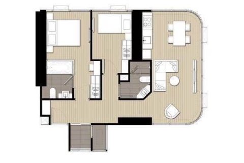 Condo à Bangkok, Thaïlande, 2 chambres  № 155730 - photo 12