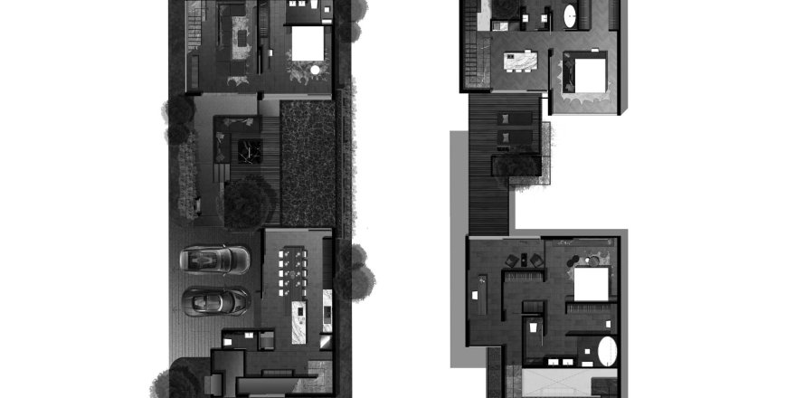 Villa floor plan «VILLA D», 3 bedrooms in QNITY by Wallaya Villas