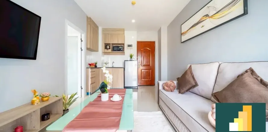 Estudio en el condominio en Pattaya, Tailandia № 210897