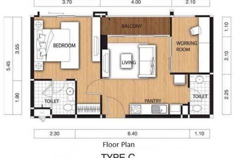 Студия в кондо в Ваттхане, Бангкок, Таиланд № 137277 - фото 12