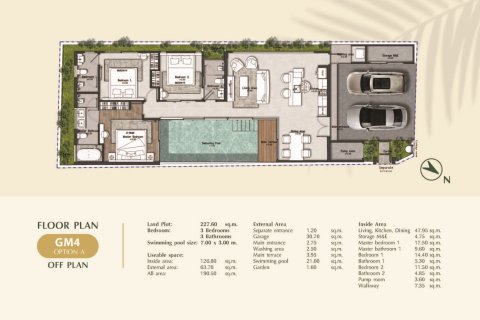 Villa in Phuket, Thailand 3 Schlafzimmer № 222570 - Foto 8