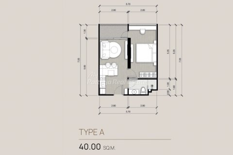 Condo in Pattaya, Thailand, 1 bedroom  № 151036 - photo 4