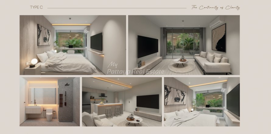 Кондоминиум с 2 спальнями в Паттайе, Таиланд № 151033