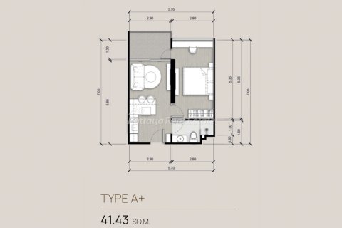 Condo à Pattaya, Thaïlande, 1 chambre  № 151035 - photo 4