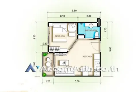 Eigentumswohnung in Bang Lamung, Thailand, 1 Schlafzimmer № 218515 - Foto 9