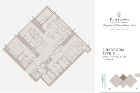 Condo à Thonburi, Bangkok, Thaïlande, 2 chambres № 183105 - photo 3