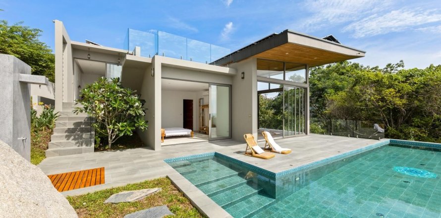 Вилла в Самуи, Таиланд с 3 спальнями  № 155844