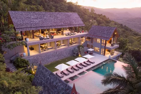 Вилла в Самуи, Таиланд с 6 спальнями  № 137762 - фото 1