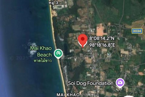 Land in Mai Khao, Thailand 5200 sq.m. № 152990 - photo 4
