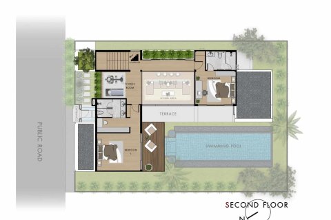 Вилла на Пляже Лаян, Таиланд с 3 спальнями  № 166557 - фото 16