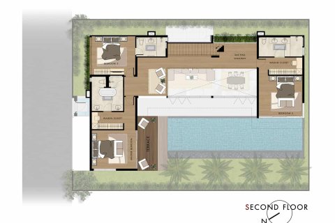 Villa sur Layan Beach, Thaïlande 4 chambres № 166558 - photo 16