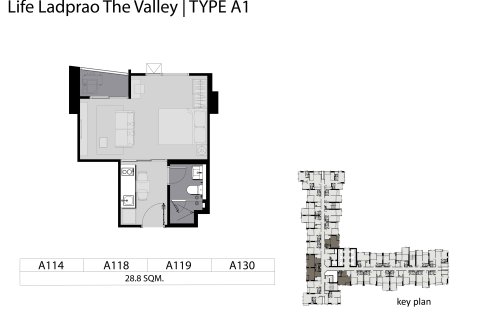 Condo à Bangkok, Thaïlande, 1 chambre  № 166885 - photo 9