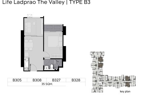 Condo à Bangkok, Thaïlande, 1 chambre  № 166887 - photo 10
