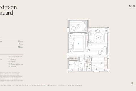 Condo à Bang Tao, Thaïlande, 1 chambre  № 165889 - photo 10