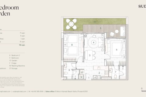 Condo in Bang Tao, Thailand, 2 bedrooms  № 165888 - photo 10