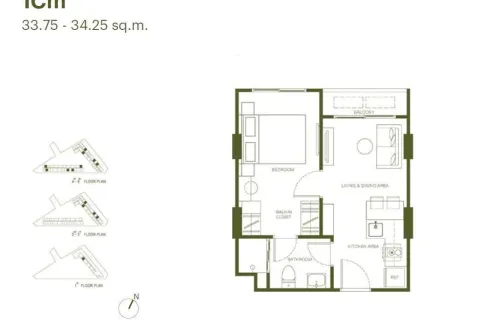 Студия в кондо в Пхукете, Таиланд № 148454 - фото 3