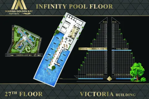 Condominio de 1 dormitorio en Pattaya, Tailandia № 210866 - foto 23