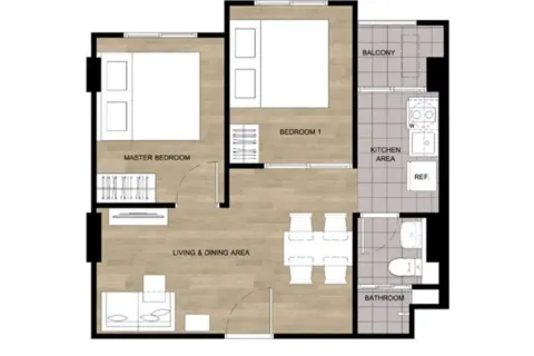 Condominio de 2 dormitorios en Pattaya, Tailandia № 210867 - foto 4