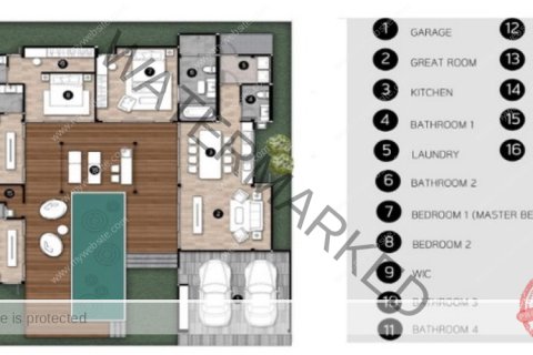 Villa in Ko Samui, Thailand 4 Schlafzimmer № 222246 - Foto 5