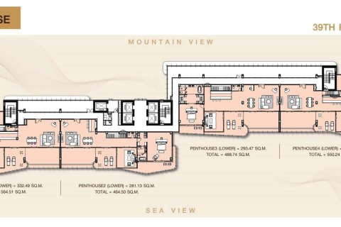 Пентхаус в Паттайе, Таиланд с 4 спальнями  № 166332 - фото 17