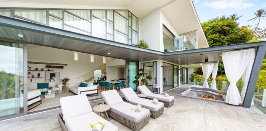 Villa à Ko Samui, Thaïlande 4 chambres № 138029