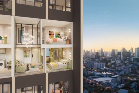 Дуплекс в Бангкоке, Таиланд с 2 спальнями  № 135173 - фото 5