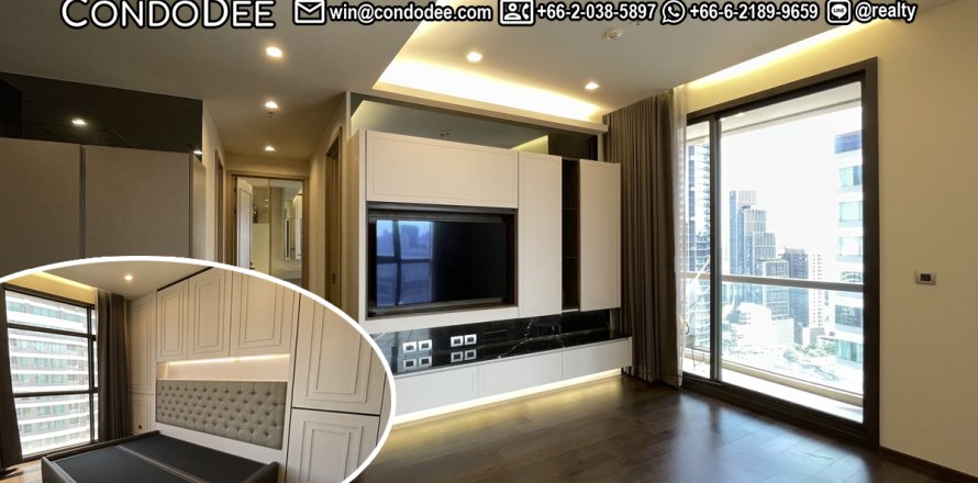 Condo à Watthana, Bangkok, Thaïlande, 2 chambres № 201066