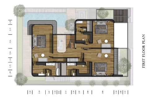 Вилла в Пхукете, Таиланд с 3 спальнями  № 166250 - фото 11