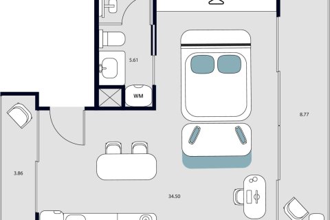 Студия в Раваи, Таиланд № 166247 - фото 13