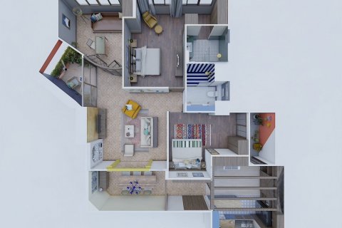 Кондоминиум с 2 спальнями в Ваттхане, Бангкок, Таиланд № 133769 - фото 21