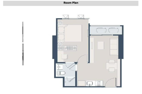 Студия в кондо в Кхлонг Сане, Бангкок, Таиланд № 167423