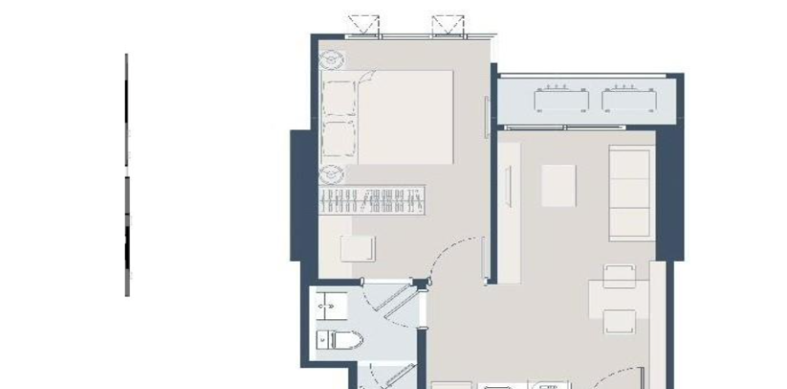 Студия в кондо в Кхлонг Сане, Бангкок, Таиланд № 167423