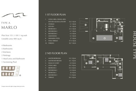 Вилла в Хуа Хине, Таиланд с 4 спальнями № 165111 - фото 19