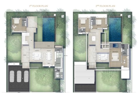 Вилла в Паттайе, Таиланд с 4 спальнями  № 170125 - фото 14